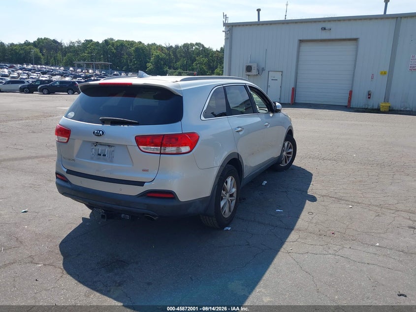 Vin: 5xypg4a31gg117553, lot: 46370997, kia sorento 2.4l lx 20164
