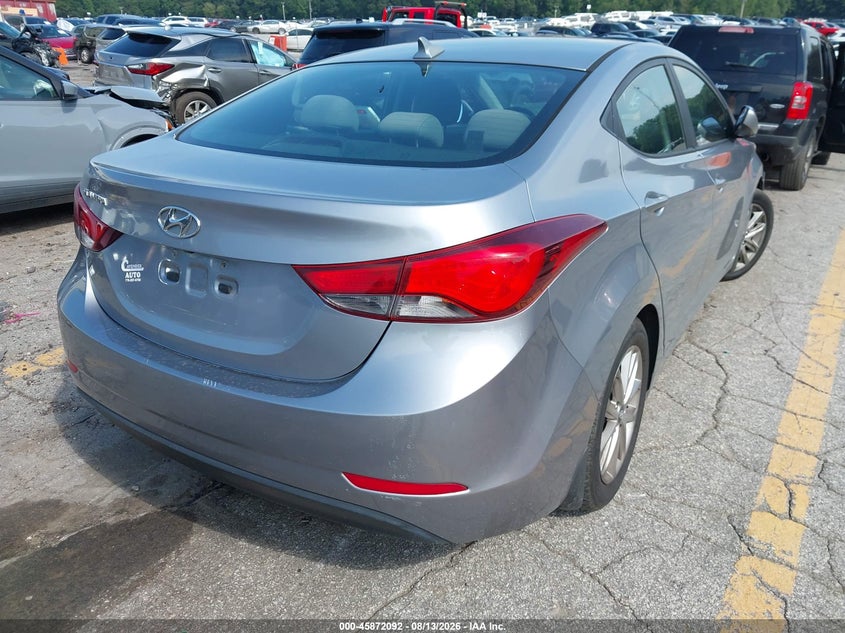 HYUNDAI ELANTRA 2015 VIN 5NPDH4AE5FH596763