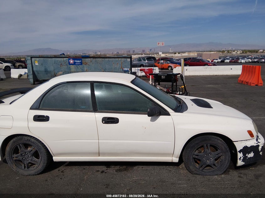 SUBARU IMPREZA 2002 VIN JF1GD296X2H506435