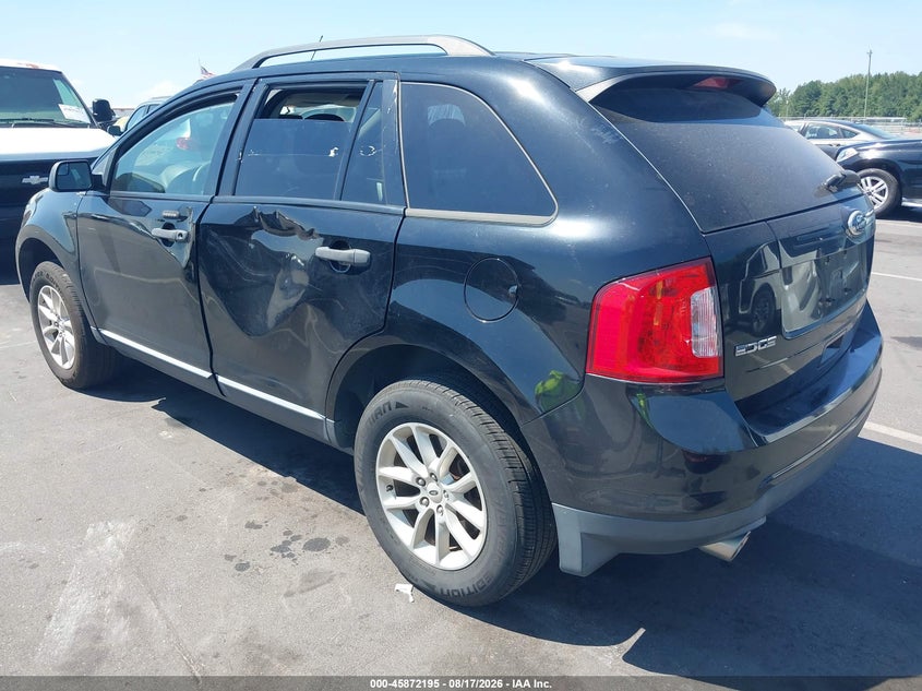 Vin: 2fmdk3gc9ebb63812, lot: 46371191, ford edge se 20143