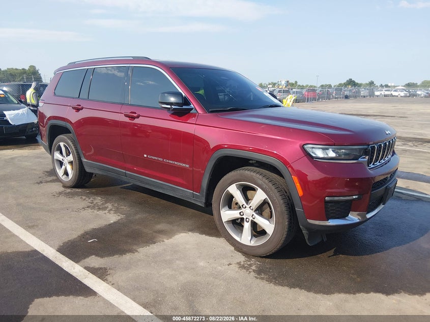 Vin: 1c4rjkbg8m8197341, lot: 46371269, jeep grand cherokee l limited 4x4 20211