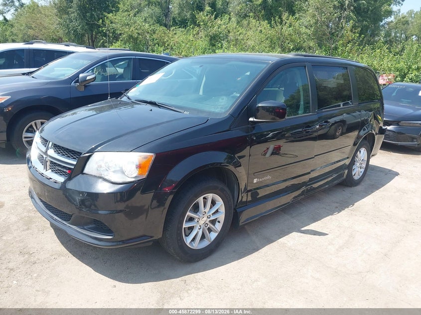 2014 Dodge Caravan, Rear, IAAI, VIN 2C7WDGCG6ER220419 — photo 2