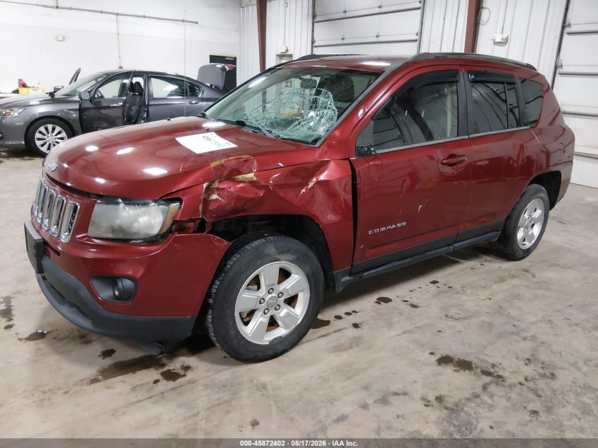 2014 Jeep Compass, Left Front, IAAI, VIN 1C4NJCBA6ED594927 — photo 2