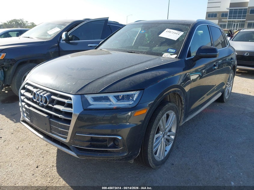 Vin: wa1cnafyxj2138789, lot: 46371410, audi q5 2.0t premium/2.0t tech premium 20182