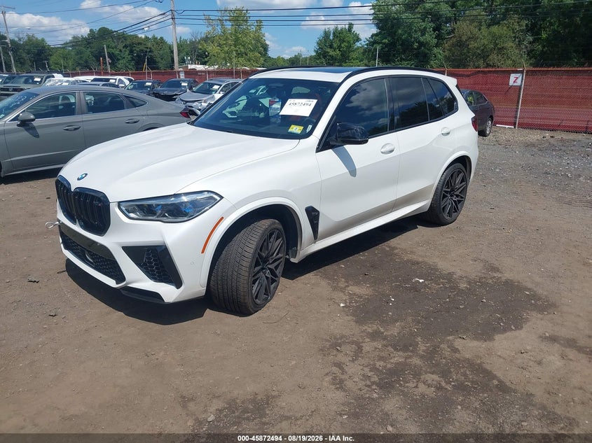 2021 BMW X5 M, Прісна вода, IAAI, VIN 5YMJU0C07M9D80342 — фото 2