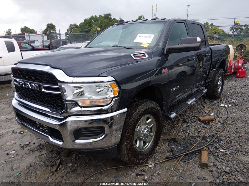 Vin: 3c6ur5cj7mg637727, lot: 46371536, ram 2500 tradesman  4x4 6'4 box 20212