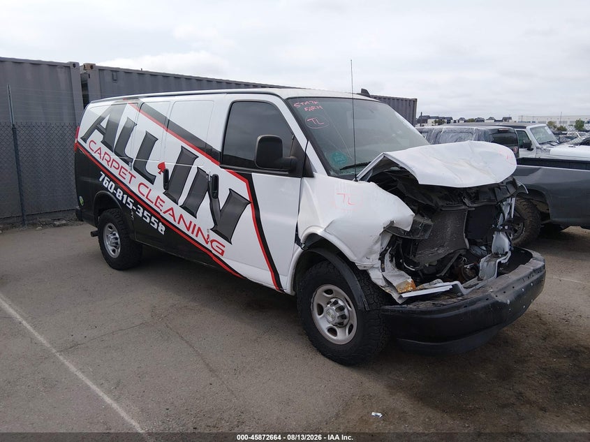 Vin: 1gcwgafp1m1283945, lot: 46371660, chevrolet express cargo rwd 2500 regular wheelbase wt 2021 img_1