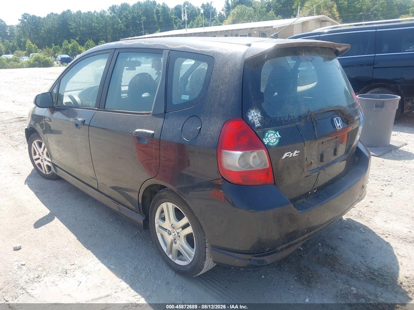 HONDA FIT 2007 VIN JHMGD38607S015978