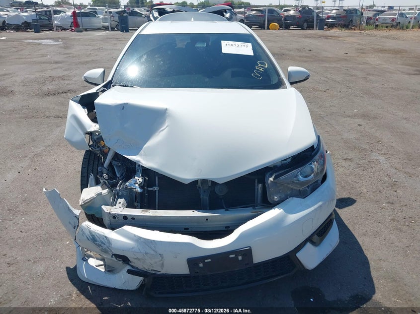 TOYOTA COROLLA IM 2018 VIN JTNKARJE0JJ572312