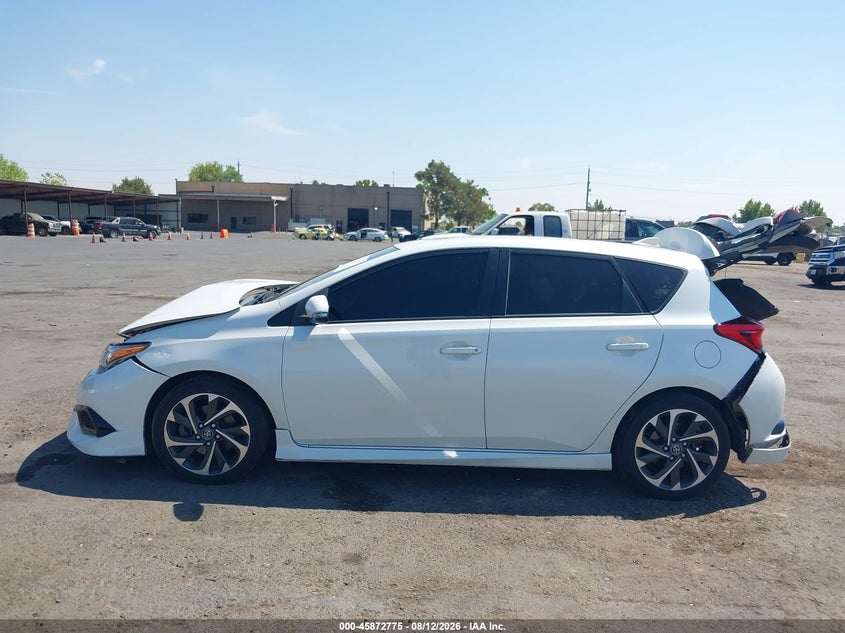 TOYOTA COROLLA IM 2018 VIN JTNKARJE0JJ572312