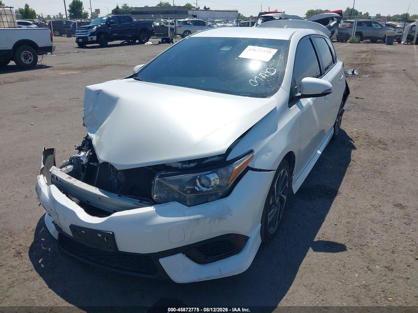 TOYOTA COROLLA IM 2018 VIN JTNKARJE0JJ572312