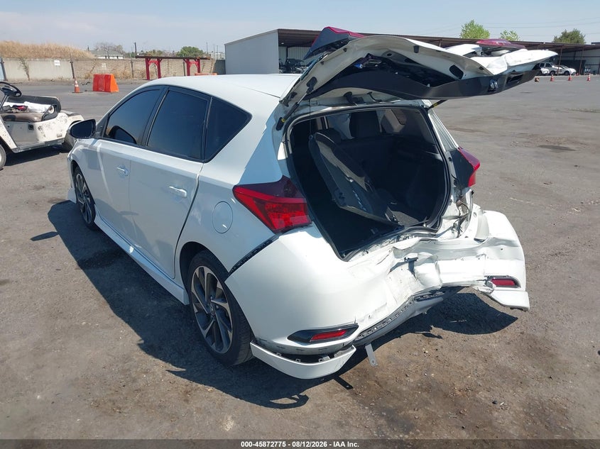 TOYOTA COROLLA IM 2018 VIN JTNKARJE0JJ572312