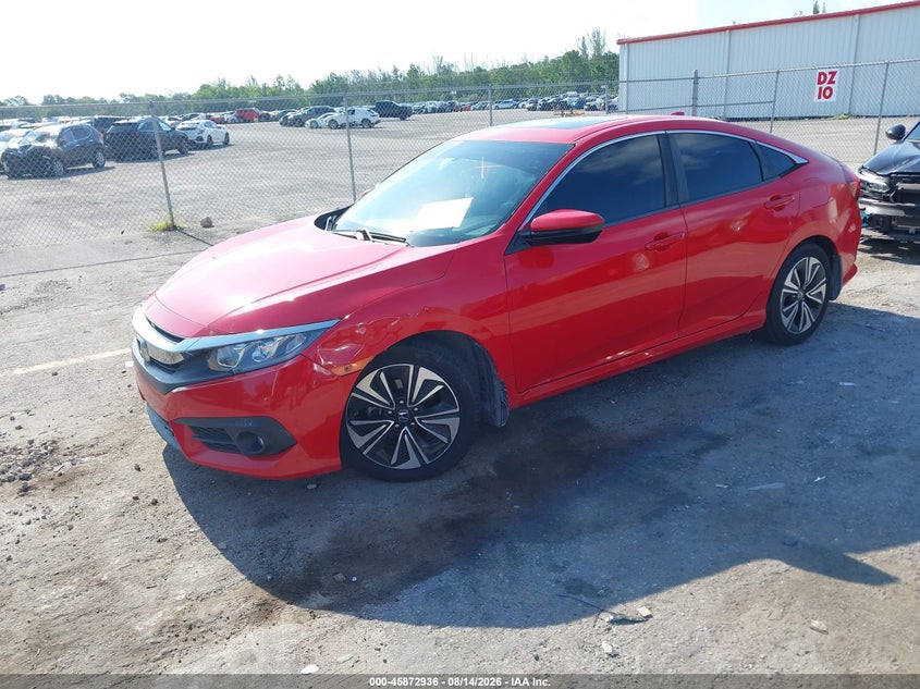 2018 Honda Civic, Front End, IAAI, VIN JHMFC1F75JX031439 — photo 2