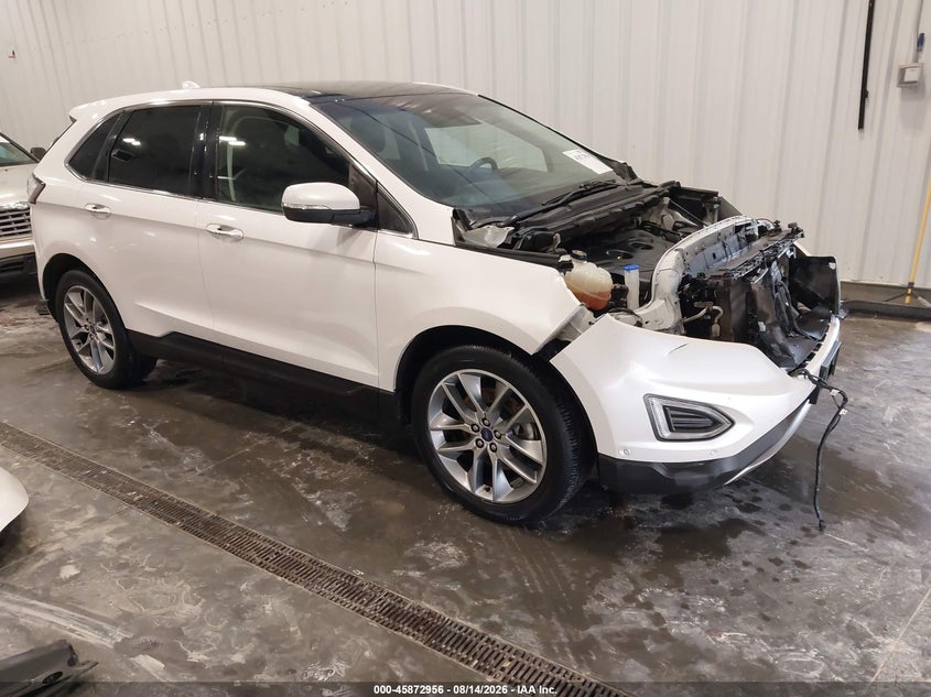 Vin: 2fmpk4k98hbb52044, lot: 46371952, ford edge titanium 20171