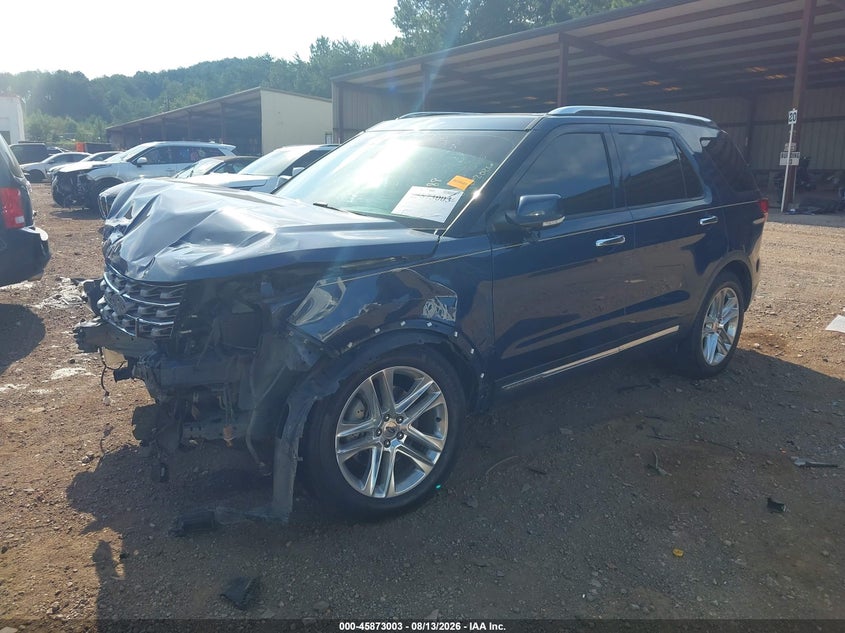 2017 Ford Explorer, Front End, IAAI, VIN 1FM5K7F85HGE18669 — photo 2