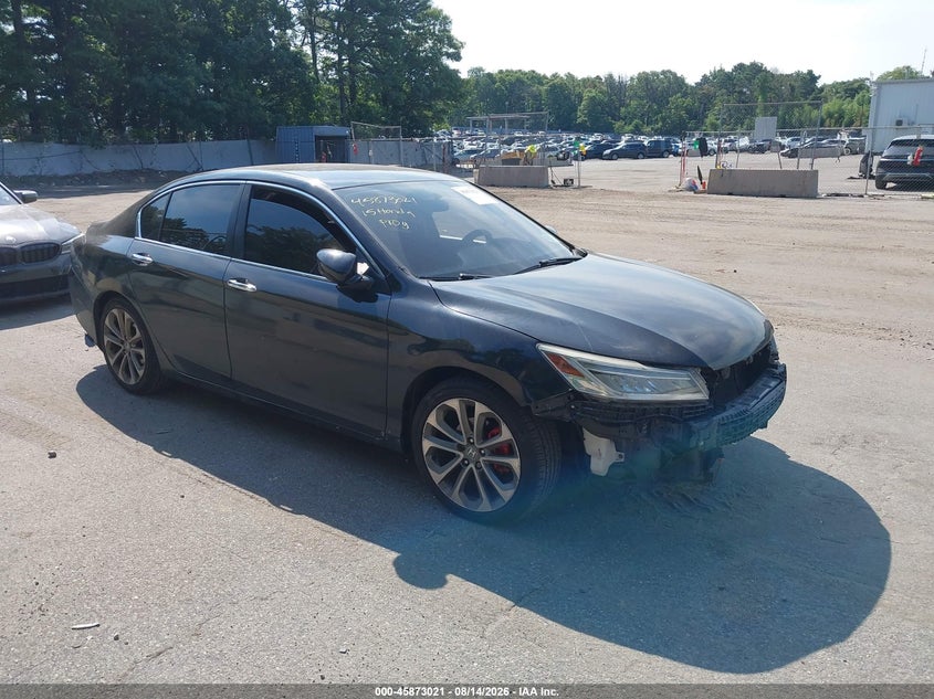Vin: 1hgcr2f55fa110516, lot: 46372017, honda accord sport 20151