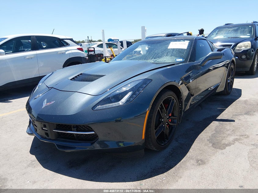 2019 Chevrolet Corvette, Right Side, IAAI, VIN 1G1YD2D79K5119187 — photo 2