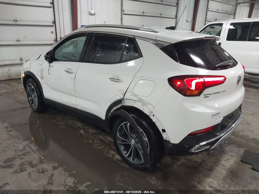 Vin: kl4mmgsl5mb161194, lot: 46372137, buick encore gx awd essence 20213