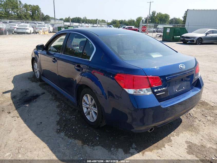 2011 SUBARU LEGACY SEDAN 2.5L H-4 VVT, 170HP