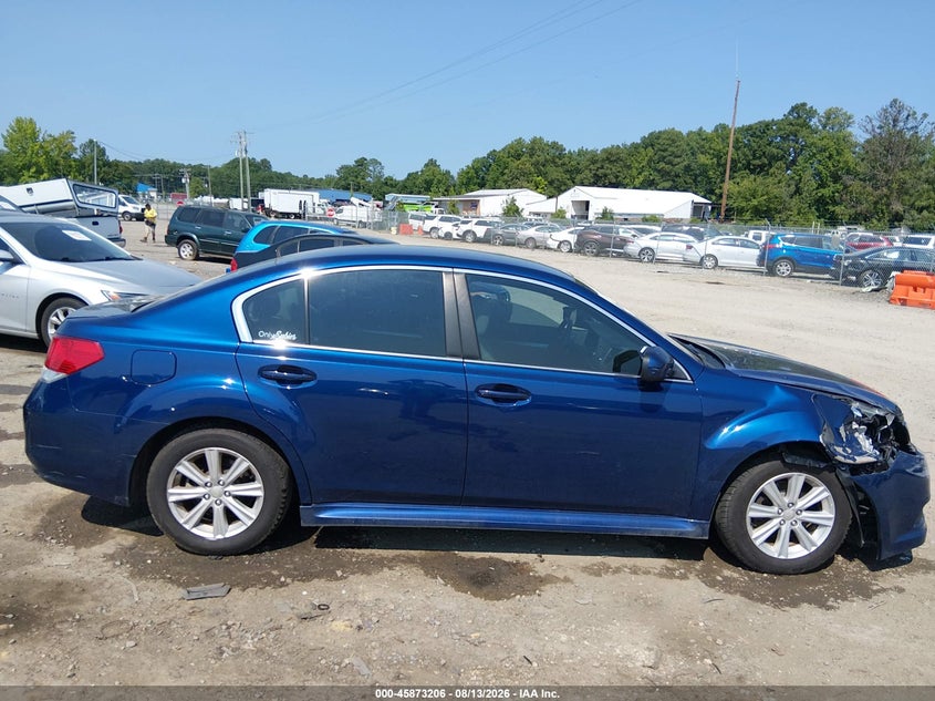 2011 SUBARU LEGACY SEDAN 2.5L H-4 VVT, 170HP