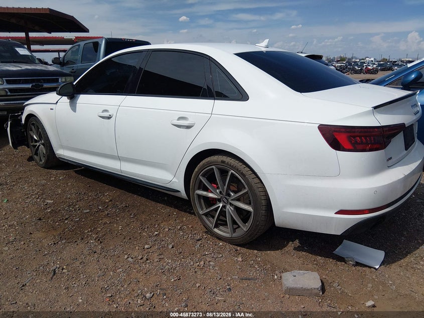 AUDI A4 2018 VIN WAUENAF47JA045291