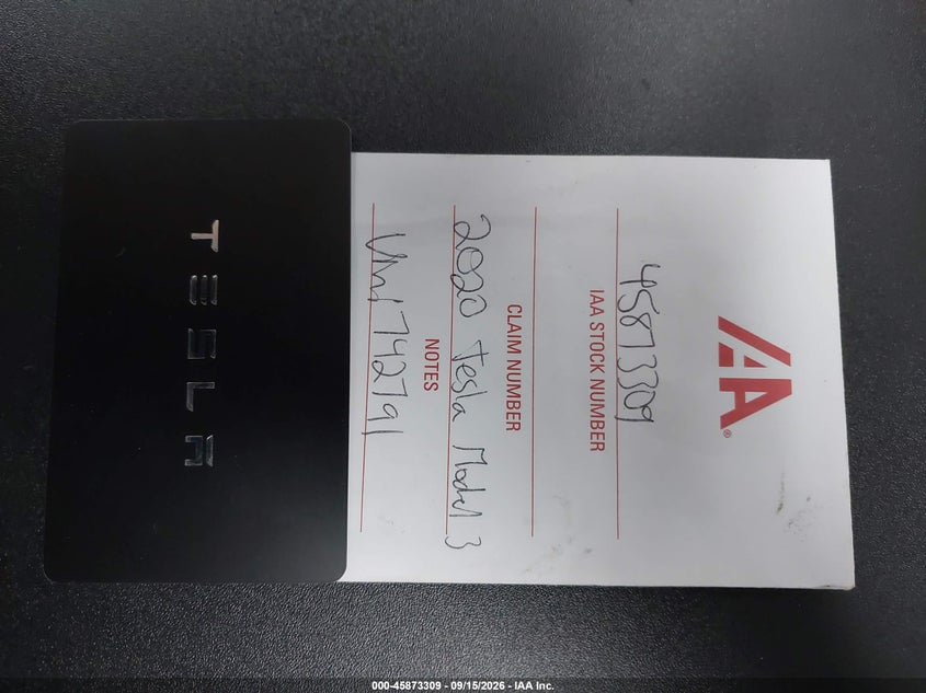 TESLA MODEL 3 2020 VIN 5YJ3E1ECXLF742791