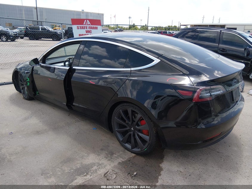 Vin: 5yj3e1ecxlf742791, lot: 46372305, tesla model 3 performance dual motor all-wheel drive 20203