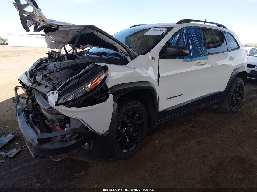 Vin: 1c4pjmbx2jd608187, lot: 46372410, jeep cherokee trailhawk 20182