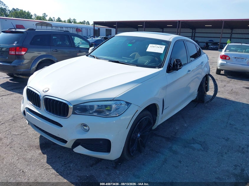 2018 BMW X6, Левый зад, IAAI, VIN 5UXKU2C59J0Z61342 — фото 2