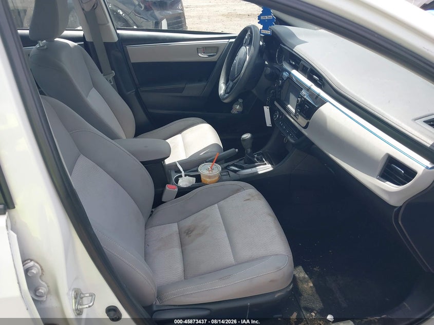 TOYOTA COROLLA 2014 VIN 5YFBPRHEXEP101536