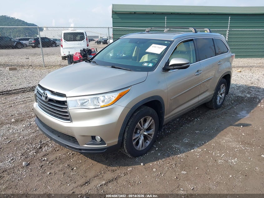 Vin: 5tdjkrfh8es055607, lot: 46372448, toyota highlander xle v6 20142