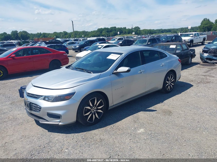 2018 Chevrolet Malibu, Front End, IAAI, VIN 1G1ZD5ST2JF181075 — photo 2