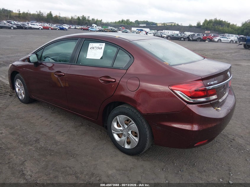 2015 HONDA CIVIC SEDAN 1.8L I-4 VVT, REGULAR , 143HP