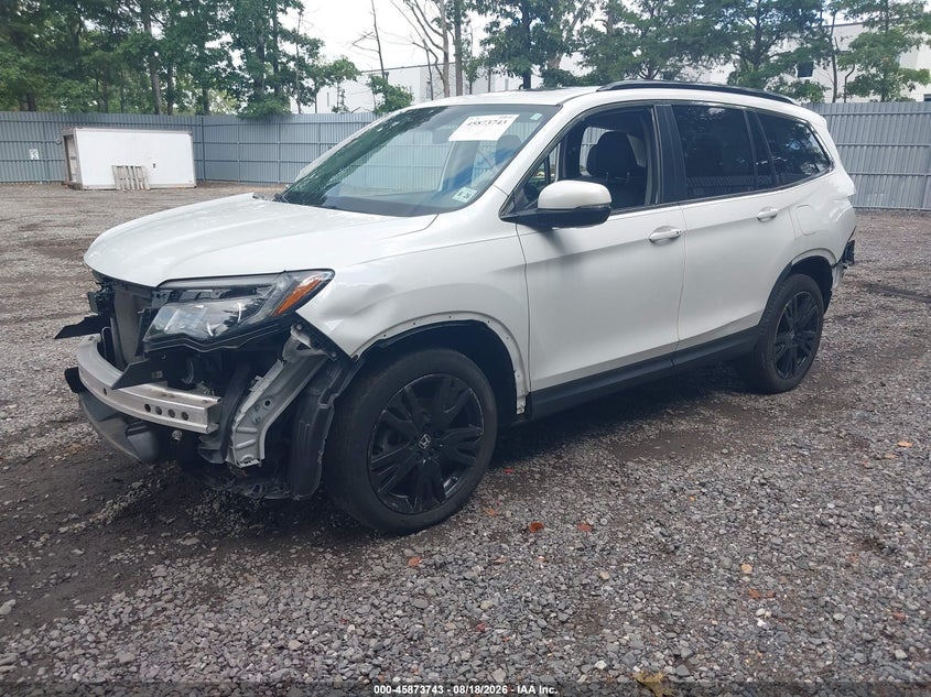 2021 Honda Pilot, Front & Rear, IAAI, VIN 5FNYF6H28MB086367 — photo 2