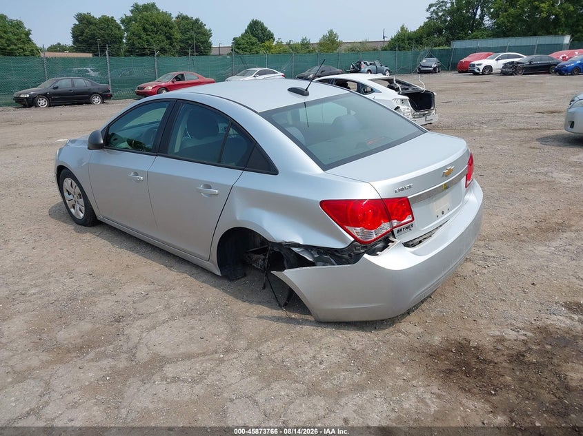 Vin: 1g1pc5sg7g7200591, lot: 46372763, chevrolet cruze limited ls auto 20163