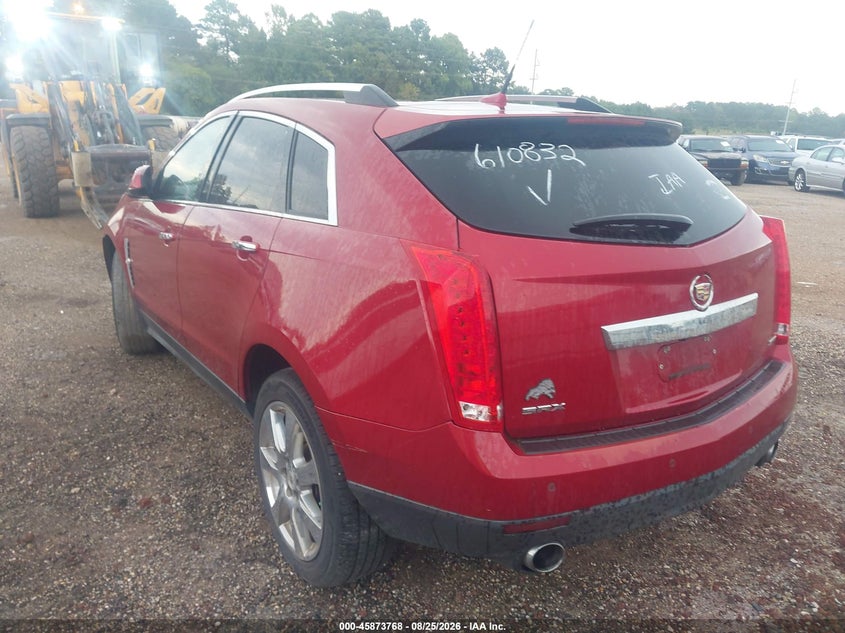 Vin: 3gyfnbe37cs610382, lot: 46372764, cadillac srx performance collection 20123