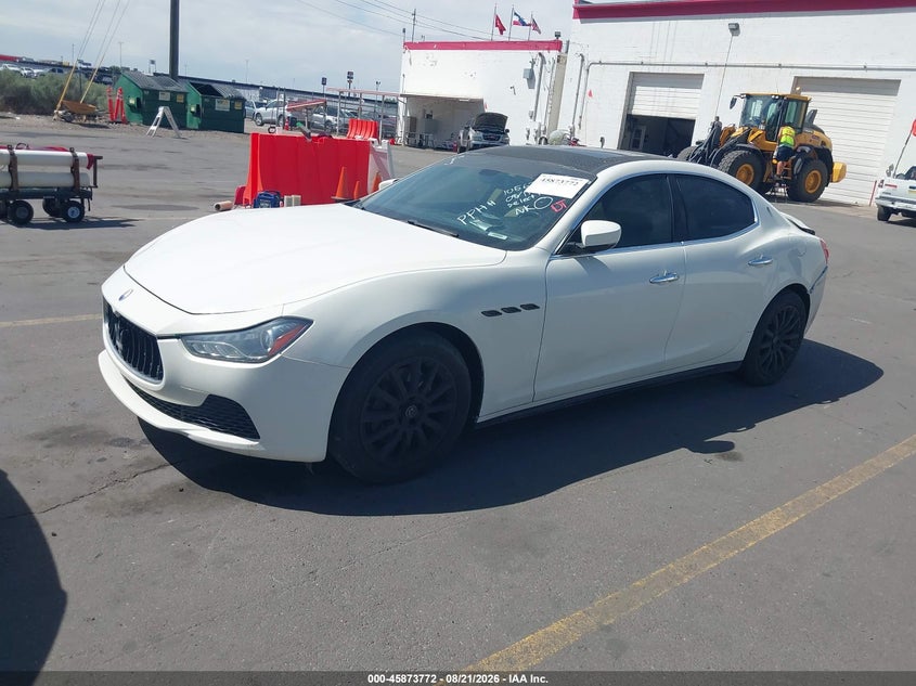 Vin: zam57xsa8e1105625, lot: 46372768, maserati ghibli 20142