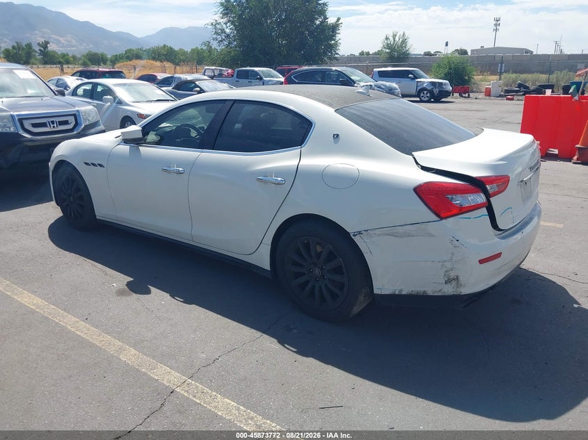 Vin: zam57xsa8e1105625, lot: 46372768, maserati ghibli 20143