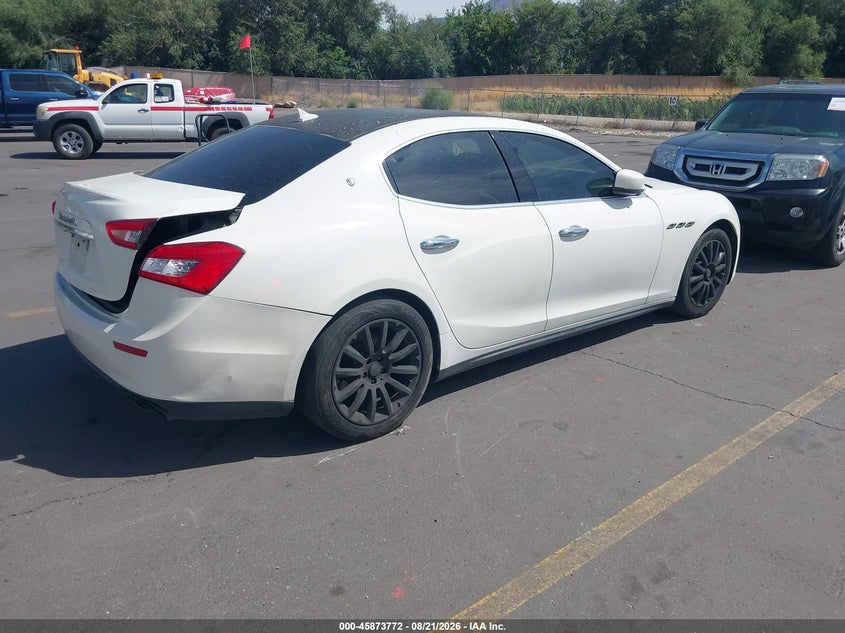 Vin: zam57xsa8e1105625, lot: 46372768, maserati ghibli 20144