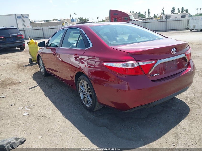 Vin: 4t1bf1fk9gu548244, lot: 46372775, toyota camry se 20163