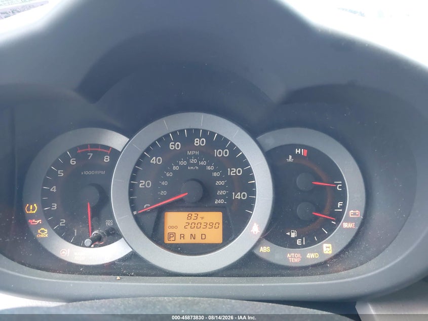 TOYOTA RAV4 2010 VIN 2T3BK4DV4AW020104