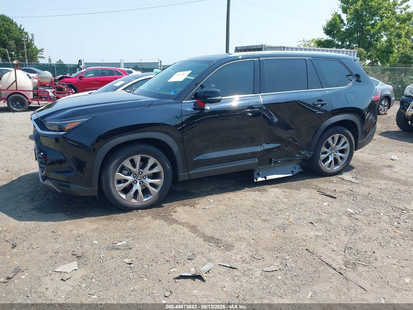 2025 Toyota Grand Highlander Hybrid Limited, Left Side, IAAI, VIN 5TDACAB52SS047234 — photo 2