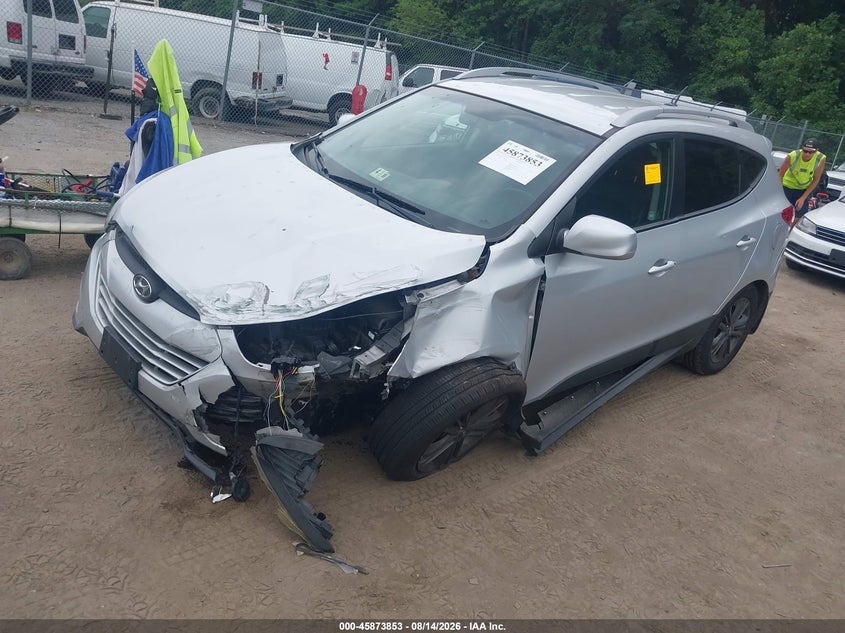 Vin: km8ju3ag6eu872961, lot: 46372849, hyundai tucson se 20142