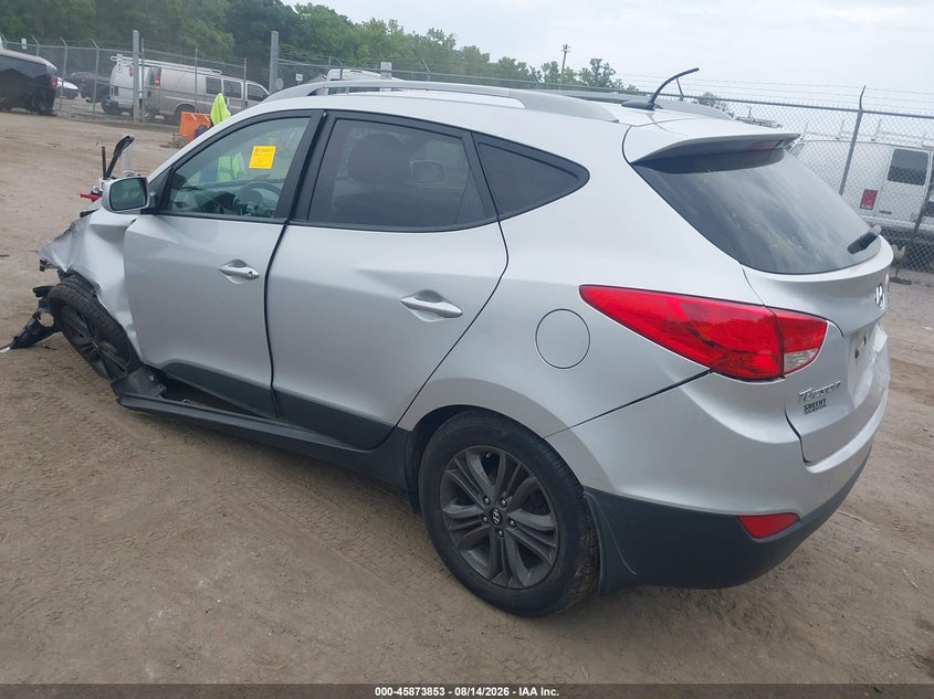 Vin: km8ju3ag6eu872961, lot: 46372849, hyundai tucson se 20143