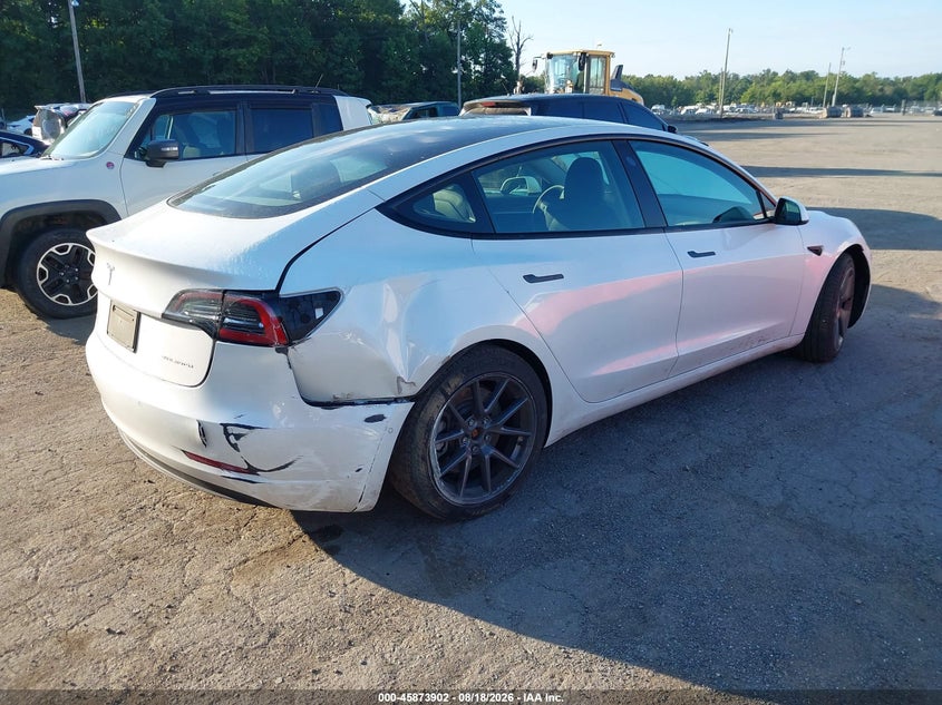 2022 TESLA MODEL 3 SEDAN ELECTRIC