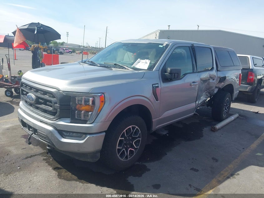 2022 Ford F-150 Xlt, Левый бок, IAAI, VIN 1FTFW1E86NKD24112 — фото 2