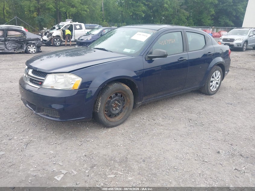 2014 Dodge Avenger, Normal Wear & Tear, IAAI, VIN 1C3CDZAB2EN116191 — photo 2
