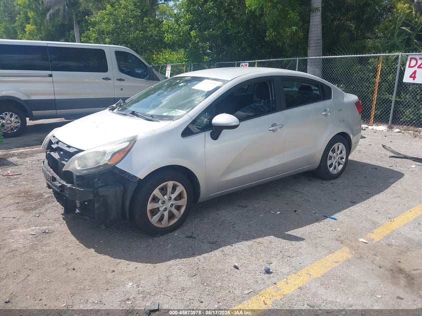 2013 Kia Rio, Front End, IAAI, VIN KNADM4A34D6300002 — photo 2