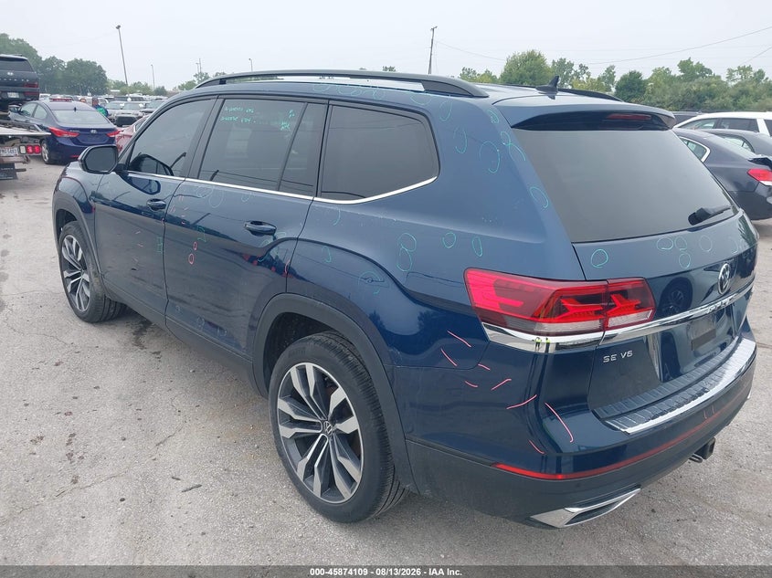VOLKSWAGEN ATLAS 2022 VIN 1V2KR2CA1NC559379