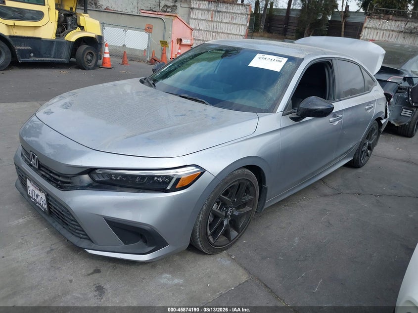 2024 Honda Civic, Rear, IAAI, VIN 2HGFE2F56RH562201 — photo 2
